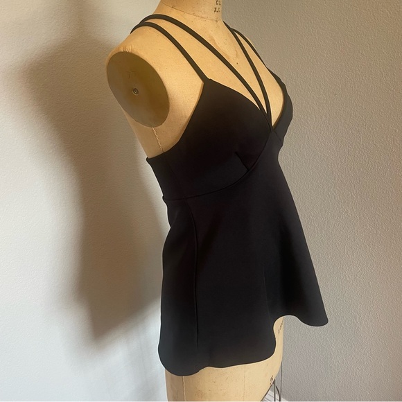 Express- SZ XS  Black Crisscross Strap Tank Top - Picture 5 of 7